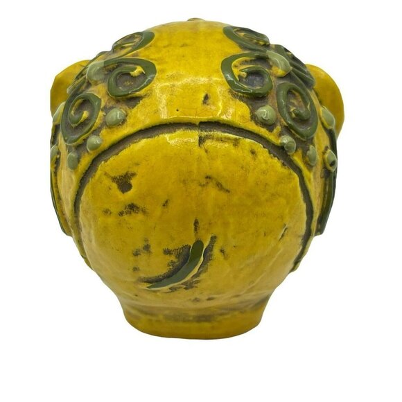 Vintage MCM Fitz & Floyd Paperweight Yellow  Elephant Figurine FF Boho - Picture 2 of 7